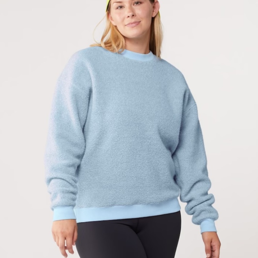 Outdoor Voices MegaFleece Crewneck Pullover - Dusty Blue